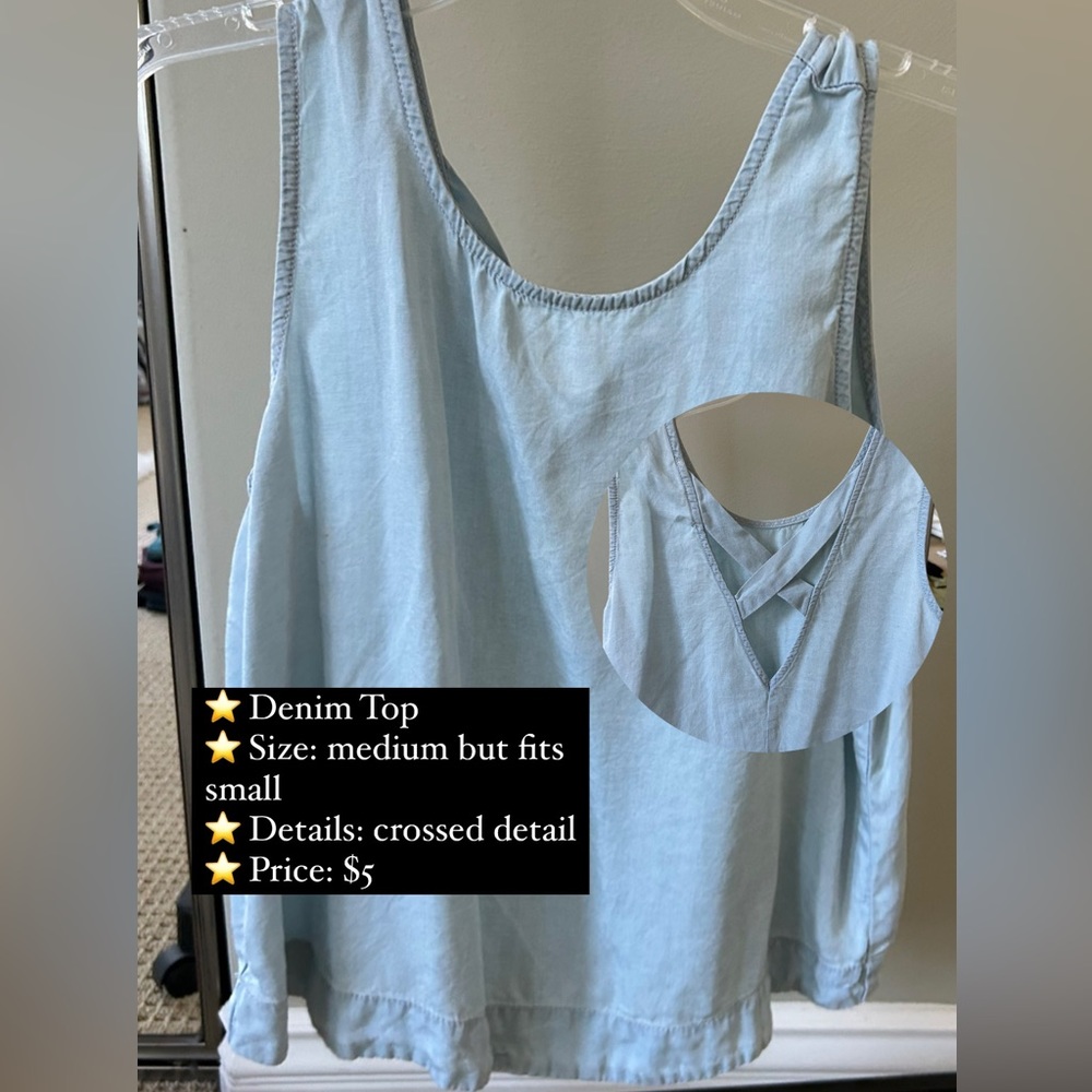 Denim top